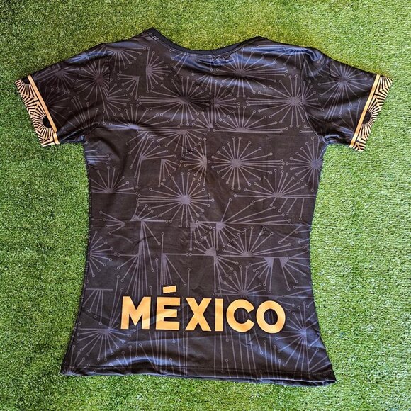 MEXICO WOMEN V NECK POLYESTER LICRA JERSEY - Picture 2 of 2